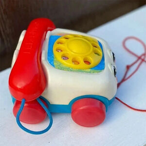 Vintage Fisher Price Chatter Telephone Pull Toy - Year 2000